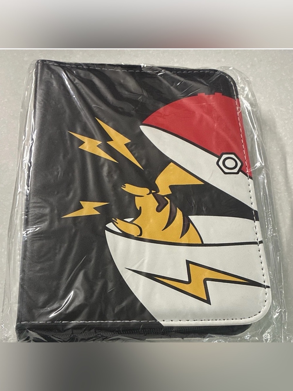 Pikachu Peeking Pokeball Card Album - Electric Thunder Card Holder 400 Capacity